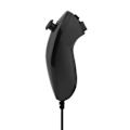 Miniatyrbillede 2 af 8: Buet Gamepad-controller til Nintendo Wii (sort)