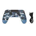 Miniatyrbilde 1 av 8: Spillkontroller Dual Vibration Sensitiv Trådløs Kontroller Gamepad for PS4 Slim Pro for PS5 Camouflage Blå