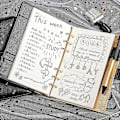 Miniatyrbillede 4 af 4: 2024 The Gift, Læder Journal med Lås, Genopfyldelig Papirbinder Adgangskode Dagbog, Hemmelig A6 Skrive Hardcover Noteb Zekai