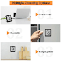 Miniatyrbillede 3 af 4: (Sort) 2 stk. 4,5x5,2x1,1cm, Mini LCD Termometer Hygrometer Indendørs Hjem Termometer Egnet til Børneværelser, Ældrerum osv.