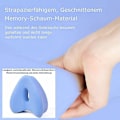 Miniatyrbillede 3 af 5: Memory Foam Side Sleeper Pillow - Støtter Ben og Knæ - Grå
