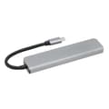 Miniatyrbillede 8 af 8: Multifunktionel 6-i-1 dockingstation i aluminiumslegering USB-udvidelsesdock til Type C-kanalcomputere