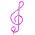 Miniatyrbillede 1 af 8: Music Note Shape LED neonlys USB/batteridrevet væghængende neonlys til hjemmefest