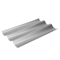 Miniatyrbilde 2 av 8: NonStick MultiGrooves Waves Fransk brødpanne Baguette Baking Kokebrett Form Kjøkkenverktøy (3 riller)