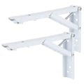 Miniatyrbillede 7 af 8: 2 STK trekantede foldebeslag Væghylde Bordstøtte Metal Heavy Duty fikseringsbeslag