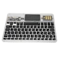 Miniatyrbilde 2 av 8: Trådløst Bluetooth-tastatur Multifunksjonelt akryltastatur for Windows for Android for IOS Svart