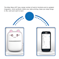 Miniatyrbild 6 av 8: Mini Instant Printer Cartoon Ingen bläck Termisk utskrift Kamera Bluetooth Trådlös Lär dig Skrivare för pojkar Flickor Studenter Födelsedag
