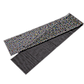Miniatyrbild 1 av 8: 24 rader svart botten plast strass mesh band sy trim kläder tillbehör dekoration