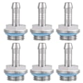 Miniatyrbillede 5 af 8: 6 STK PC Vandkøling TwoTouch Fitting G1/4 gevind Modhagestik til rør 7,5 mm A