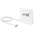 Miniatyrbillede 5 af 5: Bærbar 2.4G/5G/6G WiFi 6E Antenne til Netværkskort, Hvid