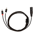 Miniatyrbillede 1 af 8: XLR han til 2 RCA kabel HiFi klart signal tabsfri XLR Y splitterledning til mixer Aktiv højttalermikrofon 1m / 3.3ft