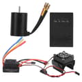 3650 4500KV Borstlös Motor 60A ESC Programmeringskort Kylfläns Kombinationsset för 1/8 1/10 RC Bil