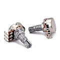 Miniatyrbild 4 av 5: Gitarrpotentiometer A50K B50K Delad Axel Linjär Taper Volym Ton Pot