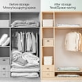 Miniatyrbillede 3 af 8: Vakuumkompressionspose Ingen pumpe Tøjdyne Opbevaringspose Husholdning Tredimensionel kompressionspose