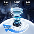 Miniatyrbilde 4 av 5: Stjerneplanetarium Projektor - 360 Roterende LED Galaxy Nattlys for Soverom Tak Romdekor - Ideell Barnegave
