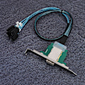 Miniatyrbilde 4 av 8: Mini SAS Reverse Cable H0302 SAS 26P Hunn til 4 x SATA Hardware Data Wire 0.8Meter