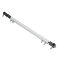Miniatyrbild 6 av 8: Drum Dubbel Drivaxel Pedal Link Bar Ersättning Professionell metall Drivaxel Vevstång Silver