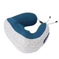 Miniatyrbillede 3 af 8: Elektrisk nakkemassager multifunktionel genopladelig U-formet memory foam æltende vibrations pude med varmeåndbar blå
