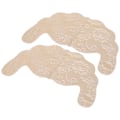 Miniatyrbillede 7 af 8: Nipple Cover Stickers Engangs Selvklæbende Blonder Usynlige U-formede Underbukser BH Pads (Khaki B)