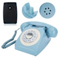 Miniatyrbild 6 av 8: CTN8019 Push Rotary Dial Desk Telephone Single Line Corded Phone för hemmakontor