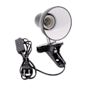 Miniatyrbilde 3 av 3: Bordlampeholder Klemme 360-rotasjon E27 Base Med Bryterledning, EU-plugg (svart)