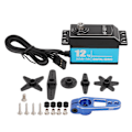 Miniatyrbillede 1 af 8: HOBBYFANS 12kg RC Metal Gear Digital Servo med 25T Aluminium Servoarm til 1/10 Fjernstyret Bil