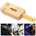 Miniatyrbillede 5 af 8: 6 stk. elektrisk guitar bro stift messing gylden farve guitar tilbehør med hexnøgle sæt