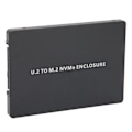 Miniatyrbillede 8 af 8: Harddiskboks U2BOX PCIE3.0 NVME til U.2 Adapterkort SFF8639 Aluminium U2 SSD KabinetSort