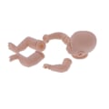 Pikkukuva 7 / 8: Simuloimaton maalaamaton Reborn-nukkesarja Vinyyli Keskeneräinen Baby Doll Mold Parts Set 17 tuumaa