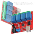 Miniatyrbild 2 av 8: 4-kanals 12V dator USB Smart Switch Controller PC Relay Module Expansion Board