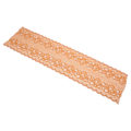 Miniatyrbild 8 av 8: 23 cm bredd 10 meter spets trim stretch klippbar DIY handcraft mesh nylon spets tyg bred stretchig spets för sömnad kudde krämig tomat brun