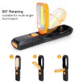 Miniatyrbilde 2 av 8: Oppladbart COB arbeidslys USB Justerbar LED arbeidslampe med magnetkrok for reparasjon