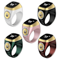 Pikkukuva 3 / 5: Muslim Smart Ring Tally Tasbeeh -laskuri, 5 rukousajan muistutus, Bluetooth-kaiutin - GSL vihreä