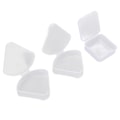 Miniatyrbillede 3 af 8: 4 stk. Makeup Puff Svamp Holder Etui Forskellig Form Transparent Bærbar Vandtæt Puff Beskyttende Beholder