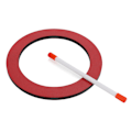 Miniatyrbillede 6 af 6: Red Resin Skin Børnehåndtromme - Percussion Instrument for Oplysning