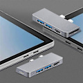 Miniatyrbillede 2 af 5: Kompatibel med Surface Pro 8 USB C Hub, 4K - Adapter+2 USB 3.0 Læser SD/TF Kortlæser Adapter kompatibel med Surface Pr