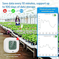 Miniatyrbillede 4 af 5: Bluetooth Hygrometer Termometer, Trådløs Sensor med Alarm Notifikationsfunktion og Dataeksport via APP til iOS Android, 【2 Styk】