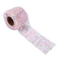 Miniatyrbillede 1 af 8: Tulle stof DIY håndværk slidstyrke lille flash bærbar polyester pailletter tyl rulle 6cm lyserød