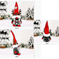 Miniatyrbillede 4 af 5: Jule Gnome Plys Elf Dekorationer - Håndlavet Skandinavisk Tomte til Juledekorationer
