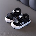 Miniatyrbillede 3 af 4: Børns Anti-slip Åndbare Sandaler Med Åben Tå Og Tåbeskyttelse - Sort
