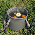 Miniatyrbild 3 av 5: Bärbar hopfällbar hink för utomhusbruk, portabel fiske, gul B 20L87