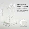 Miniatyrbilde 3 av 5: Dobbelt Spillkontrollerholder Akryl Gamepad Displaystøtte For Switch Pro/ / Joystick Rack St