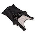 Miniatyrbillede 7 af 8: Åndbar Kvinde Vægttab Korset Høj Elastisk Talje Slankning Body Shaping Bodysuit SortL