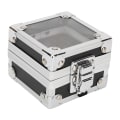 Miniatyrbillede 2 af 8: Sømborebits Opbevaringsboks 25 huller Gennemsigtig Clamshell Lock Design Støvtæt sømborebits Desktop Container Sort