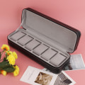 Miniatyrbillede 3 af 8: 6 Slot PU Læder Ur Opbevaring Case Organizer Display Box Separerede rum