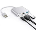 Pikkukuva 4 / 5: Usb-c - Hdmi-sovitin Usb C -latausporttisovitin Usb C -keskitin, hopea