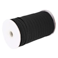 Miniatyrbild 3 av 8: 100 meter elastiskt band platt flexibelt rep band munstycke kläder tillbehör 10mm (svart )