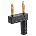 Miniatyrbillede 8 af 8: 10 STK U52 2 mm Bananstik Dobbeltrækket kortslutningsstik DIY-kabelstik 10 mm Mellemrum Sort