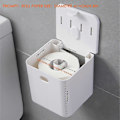 Miniatyrbillede 3 af 5: Hvid 2 stk. Toiletpapirholder, vægmonteret toiletpapirholder, papirdispensere og rulleholdere, vandtæt/støvtæt - til badeværelse/toilet