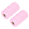 Miniatyrbild 5 av 8: 2 st bomullsrep rosa bekväm touch lätt hållbar andningsbar känsla DIY-verktyg